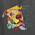 thumbnail image 2 of Colorful Pitbul | People Will Know How Large Your Soul | Dean Russo Art Animal Lover Men's T-Shirt, Heather Black, 5X-Large, 2 of 6