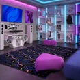 thumbnail image 2 of Joy Carpets Neon Lights Dynamo 12' x 15' Area Rug in Color Fluorescent, 2 of 3