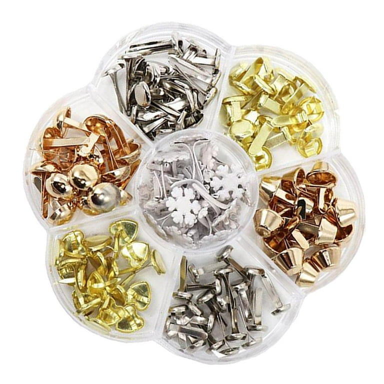 Mini Brads, Assorted Color Metal Paper Fasteners, Brads Split Pins for DIY  Handmade Projects Stamping Scrapbook Embellishment , 240pcs