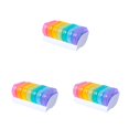 thumbnail image 3 of bedienty Plastic 7 Days Pill Case with Lids Portable Refillable Container Holder Box Organizer Personal Supplies 1Pc 3Set, 3 of 6