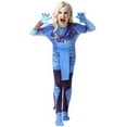 thumbnail image 4 of Kids Neytiri Cosplay Jumpsuit Halloween Aliens Bodysuit Outfit for 3-9T, 4 of 6
