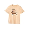 thumbnail image 3 of Camiseta de cuello redondo para mujer Elegante camiseta de manga corta para viajar mientras compras SG, 3 of 7