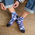 thumbnail image 3 of Pofeuu crystal Skull flower leaf Print 30cm Socks, Adult Running Hiking Socks for Youth and Adult, 3 of 7