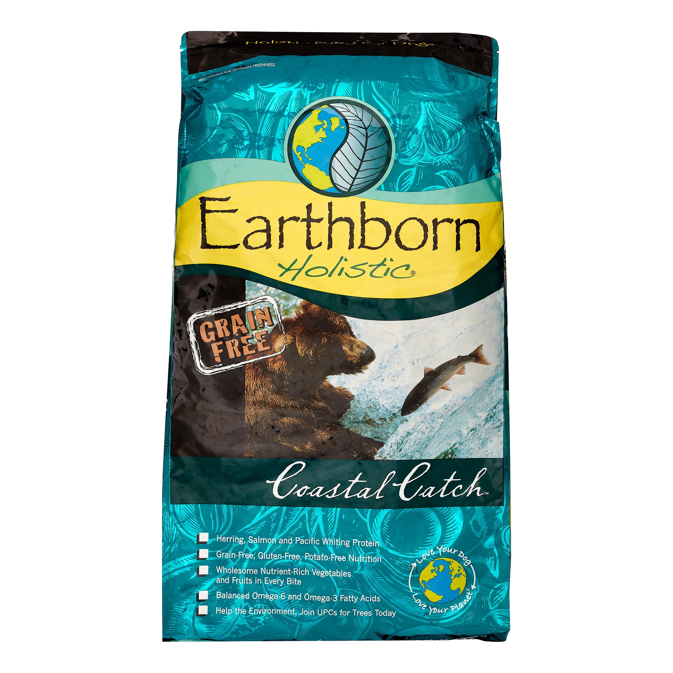 Earthborn Holistic GrainFree Coastal Catch Natural Dry Dog Food, 28 lb