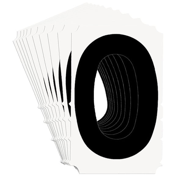 Brady Numbers and Letters Labels, PK 10 5100P-0