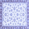 thumbnail image 1 of Ahgly Company Indoor Square Oriental Blue Traditional Area Rugs, 7' Square, 1 of 4