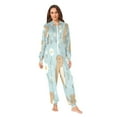 thumbnail image 2 of 1 Piece Adult Onesie Pajamas Cozy & Loose-Fit Sleepsuit Loungewear with Pockets Cute Capybara and Daisies Medium, 2 of 7