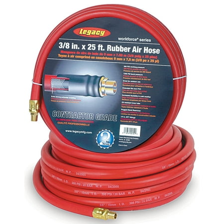- Legacy Manufacturing LEG-HRE1225RD3 Workforce Air Hose, 1/2