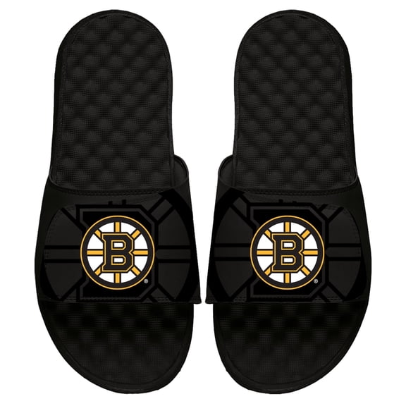 Youth ISlide Black Boston Bruins OT Slide Sandals