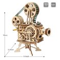 thumbnail image 3 of Kits de modelos mecánicos de rompecabezas de madera ROKR 3D para adultos Kits de artesanía (LK601 Vitascope) ROKR Rompecabezas 3D, 3 of 6
