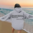 thumbnail image 5 of Cnbwig Oversized Hoodies for Women Word Graphic Letter Hoodies Vintage Trendy Sweatshirts Preppy Drop Shoulder Long Sleeve Tops Sweatshirts for Fall and Winter Grey XXL, 5 of 7