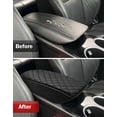 thumbnail image 4 of KBH Center Console Cover for 2013-2016 Ford Fusion Accessories, Black Leather Middle Console Lid Armrest Cover for Car Interior, 4 of 6
