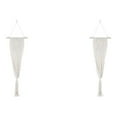 thumbnail image 1 of Thinsony Lightweight And Portable Macrame Planter Wall Hanging Basket Versatile Solution white 22-4 2Set, 1 of 6