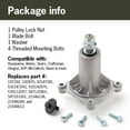 thumbnail image 5 of Terre Products, 3 Pack Replacement Lawn Mower Spindle Assembly, Fits 42", 46", 48", 54" Mower Decks, Compatible with Husqvarna 532192870, 532187281, 532187292, 5 of 7