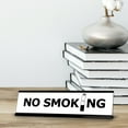 thumbnail image 3 of No smoking, BW Black Frame, Desk Sign (2 x 8"), 3 of 3