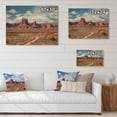 thumbnail image 4 of Designart "Snowy Valley of the Gods in Utah II" Landscapes Print on Natural Pine Wood, 4 of 5