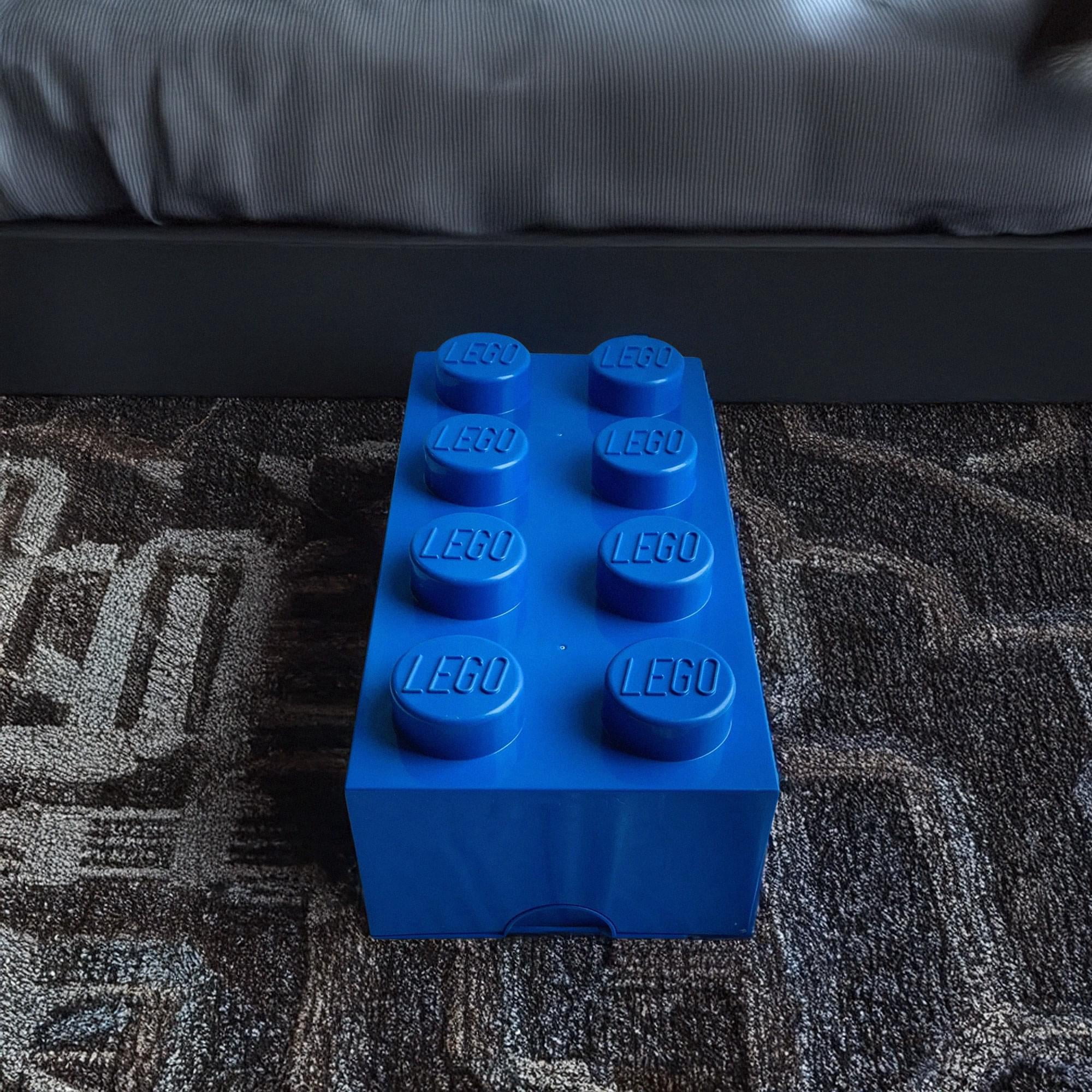 LEGO Storage 8 Brick Toy Box, Bright Blue