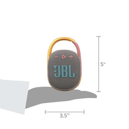 JBL - CLIP4 Portable Bluetooth Speaker - Gray