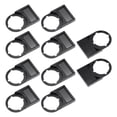 thumbnail image 5 of Uxcell Tablero de aviso con botón pulsador de plástico de 22 mm de diámetro negro, paquete de 10, 5 of 5