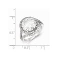 thumbnail image 3 of Cheryl M 925 Sterling Silver CZ Ring Size: 6; for Adults and Teens; for Women and Men, 3 of 3
