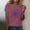 Hot Pink, variant on USA Flag Tee Shirt for Women 4th of July Memorial Day T Shirt American Proud T Shirt Casual Short Sleeve Graphic Tee