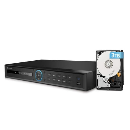 UPC: 0850040391343 | Amcrest 4K NVR NV5208E-3TB (8CH 1080P/3MP/4MP/5MP/6MP/4K/12MP) Network Video Recorder (8-Port PoE) – Supports up to 8 x 4K IP Cameras  Pre-Installed 3TB Hard Drive…
