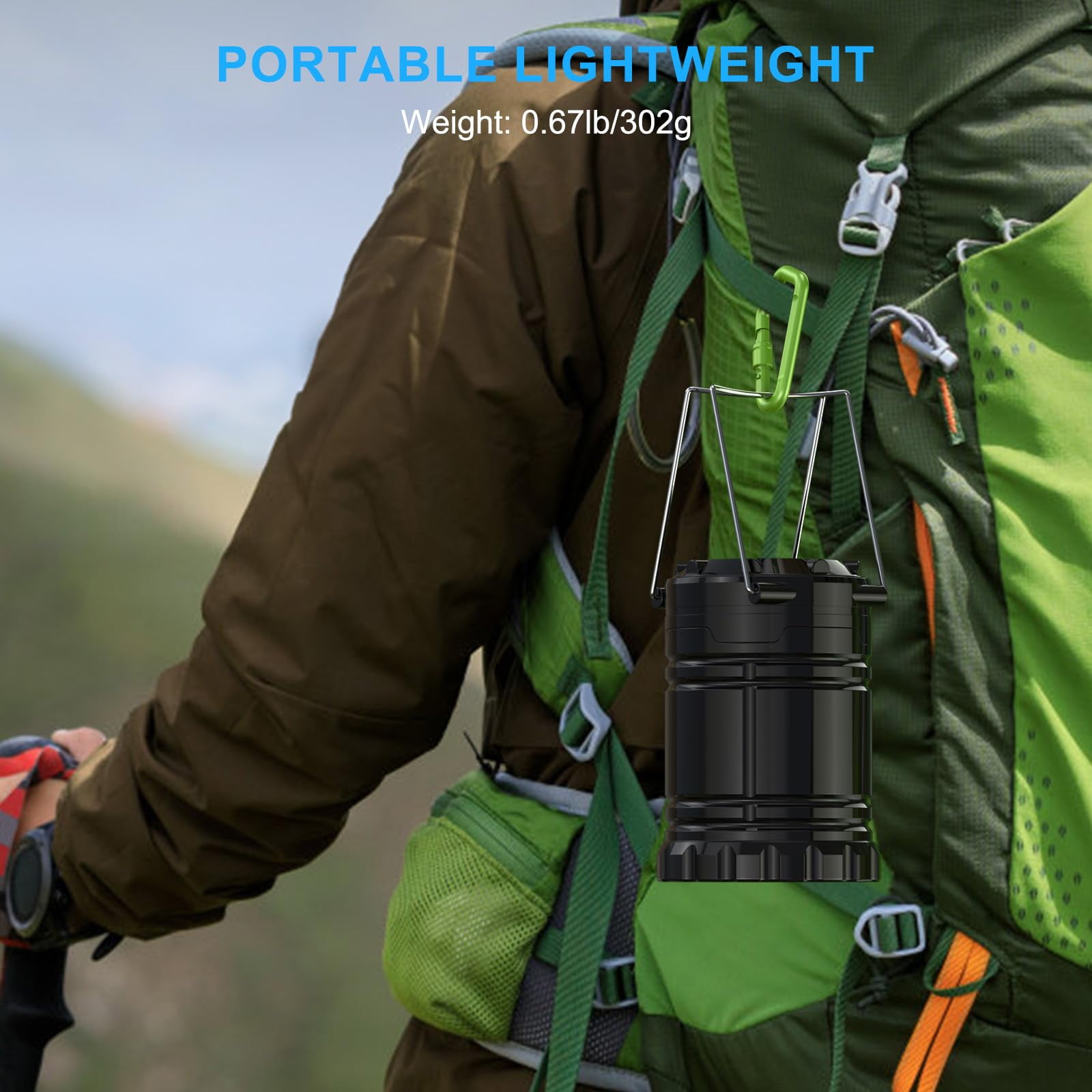 Super Bright Camping Lantern, Costech Portable Outdoor Lights Hanging Flashlight Camping Gear Equipment with Batteries for Hurricane Storm Outage Emergency 4 pack
