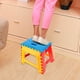 thumbnail image 3 of Taburete plegable Silla pequeña Taburete portátil avanzado para niños 32 * 22,5 * 30 cm (superficie de la silla azul), 3 of 8