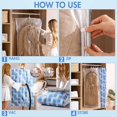 thumbnail image 4 of EcoNesxp 12 Vacuum Storage Bags for Clothes Duvet Bedding Transparent Reusable Vacuum Clothes Storage Bags Vacuum Compression Storage Bags Self Sealing Vacuum Bags Vacuum Storage Bags, 4 of 5
