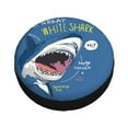 thumbnail image 3 of Gaeub Great White Shark 14-17in Tire Cover, Spare Tire Cover, for Camper Caravan, Trailer, Car, Truck, SUV, Jeep - 15 inch, 3 of 9