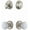 Satin Nickel, variant on Grandeur 818098 Georgetown Solid Brass Single Cylinder Keyed Entry Knobset And Deadbolt