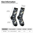 thumbnail image 2 of KLL Space Cars Print Cool Socks Men's Women's Crew Socks Funny Crazy Novelty Stockings, 2 of 6