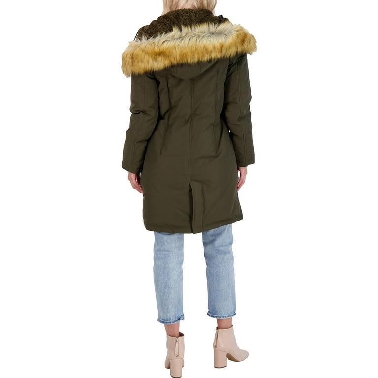 French Connection Womens Down Winter Parka Coat Green XXS
