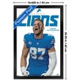 thumbnail image 3 of NFL Detroit Lions - Aidan Hutchinson Feature Series 25 Wall Poster, 14.725" x 22.375" Framed, 3 of 5