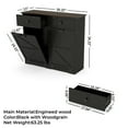 thumbnail image 2 of Farmhouse Storage Cabinet with Double Tilt Out Door for 20 Gallon Trash Cans,Laundry Sorter Cabinet with 2 Drawers for Kitchen Black, 2 of 10