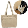 thumbnail image 4 of Yucurem Ladies Cloud Tote Bag Fashion Puffer Shoulder Bag Casual Tote Bag (Beige) Fashion shoulder bag (Beige), 4 of 10