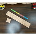 thumbnail image 2 of Marble Run Track LONG TRACK Snake Marble Race Marble Run Race Wooden Plate Light weight Toy, Montessori Pack Snake maze toy wood gift pack 3, 2 of 6