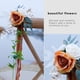 thumbnail image 2 of (17075 Blanco) Luz natural Estilo de lujo Boda Decoración del lugar al aire libre Silla Respaldo Flores, 2 of 14