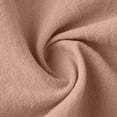 thumbnail image 6 of Women's Summer Short Sleeve Round Neck Linen Dress Tops Shirts Tunics Solid Color Casual Daily Wear Vacation Beach Travel Fashion Essential Gift for Women | Sopatenor,Pink XL, 6 of 8