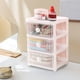 thumbnail image 4 of Caja transparente organizadora de sobremesa de 3 niveles para bolígrafos, cosméticos y suministros de escritorio | Diseño de trapecio para fácil acceso, 4 of 8
