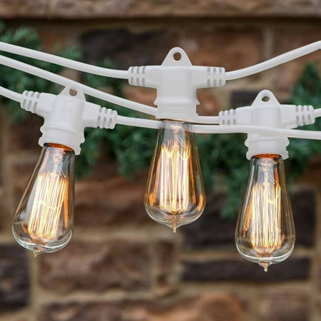 Brightech Ambience Pro Vintage Edition With Weathertite Technology Brightech Ambience Pro Vintage Edition With Weathertite Technology Outdoor Weatherproof Commercial Grade String Lights Included