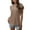 Brown, variant on TAGOLD Womens Plus Size Summer Tops,Womens Plus Size Tops,Women Casual Round Neck Short Puff Sleeve Solid Color Pullover Blouse T-shirt Tops Loose Fit Brown XL