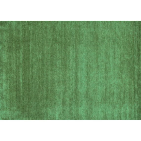 Ahgly Company Machine Washable Indoor Rectangle Abstract Turquoise Blue Contemporary Area Rugs, 8' x 10'