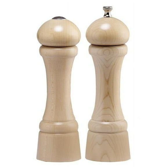 8 Inch - 20cm WindsorNatural Pepper Mill Salt Shaker Set