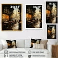 thumbnail image 4 of Designart "Elegance of Paris Cafe View" Cityscapes Framed Wall Art - Industrial Yellow Paris Entryway Framed Wall Art, 4 of 6