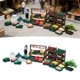 thumbnail image 4 of Kit de modelo de puesto de verduras en miniatura a escala 1/64, accesorios de escena resistentes, creativos, pintados, ligeros, accesorios de, 4 of 6