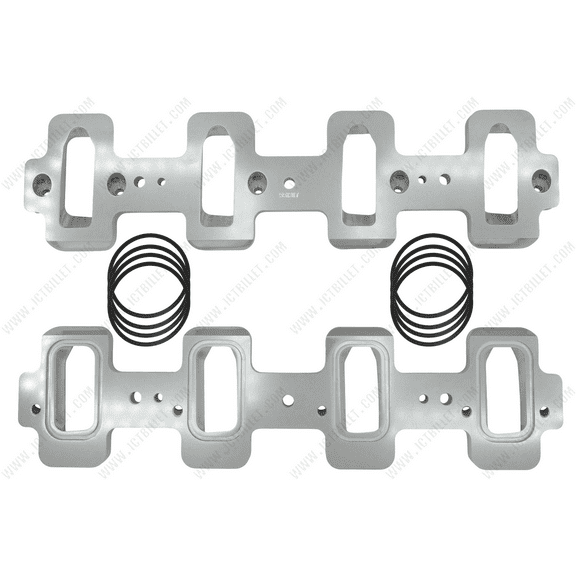 ICT Billet Rectangle Port LS Cylinder Head to Cathedral Port Intake Manifold Adapter Plates ICT Billet 551317