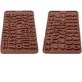 thumbnail image 5 of Windfall 2Pcs Digital Letter DIY Silicone Chocolate Mould Candy Baking Mold Cookies Cake Decorating Moulds, 5 of 6