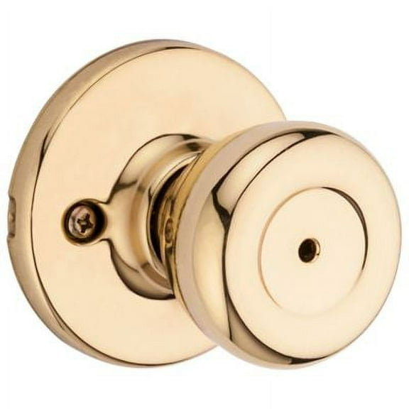 Kwikset Tylo Bed/Bath Door Knob in PB
