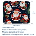 thumbnail image 5 of Santa Claus Desk Pad Mousepad, Square 8.3x9.8 Inch Non-Slip Rubber Bottom Printed Desk Mat, Suitable for Office and Gaming, 5 of 6